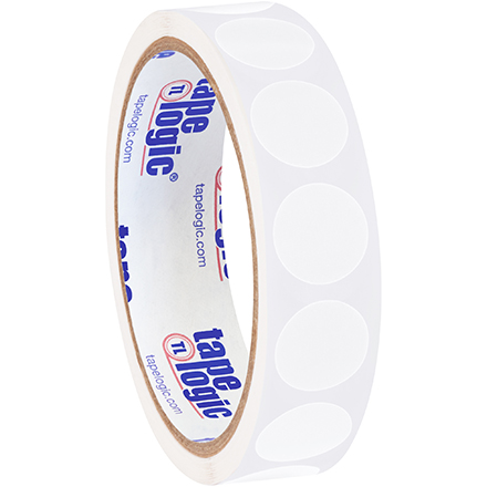 3/4" Circles - White Removable Labels