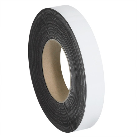 1" x 50' - White Warehouse Labels - Magnetic Rolls