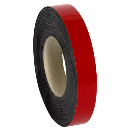 1" x 50' - Red Warehouse Labels - Magnetic Rolls