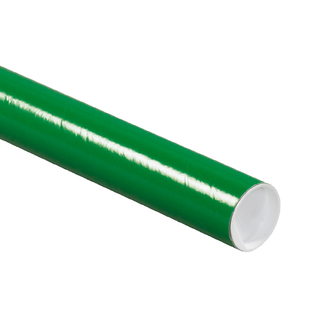 2 x 12" Green Tubes with Caps