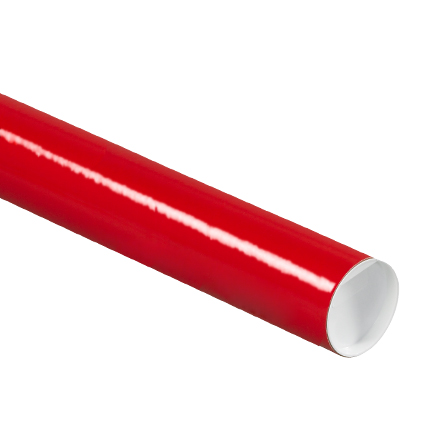 2 x 12" Red Tubes with Caps