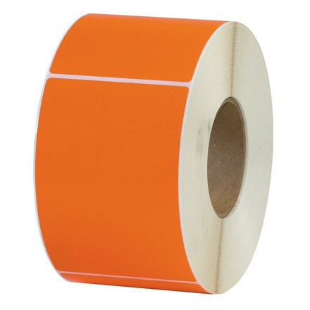 4 x 6" Orange Thermal Transfer Labels